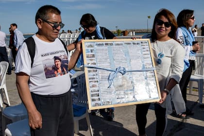 Entregaron un reconocimiento a los familiares de los 44 tripulantes del ARA San Juan