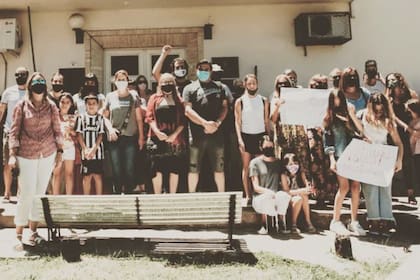 Familiares y allegados se manifestaron en diciembre frente al Juzgado N°2 de Familia