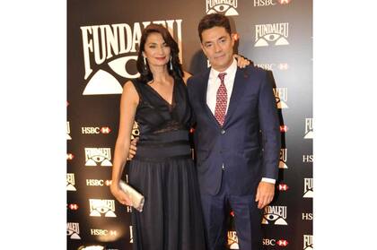 Mariana Arias y su marido