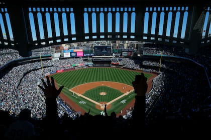 Fanáticos en el Yankee Stadium.