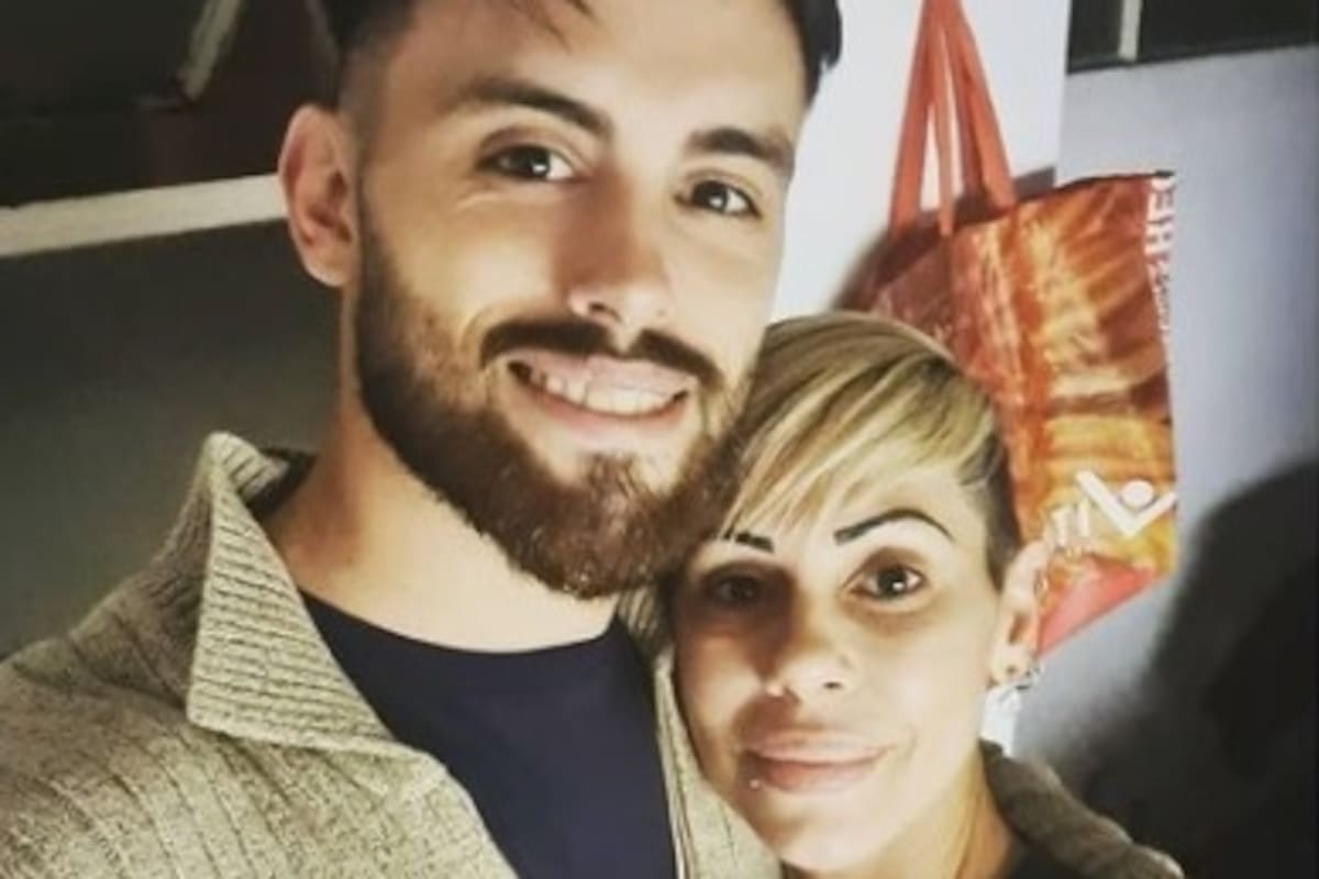 Farro junto a su hijo, Diego