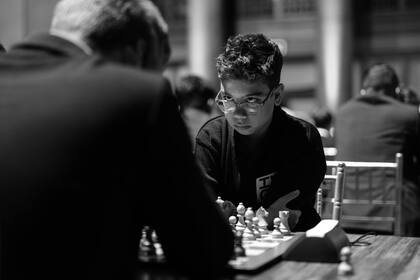 Faustino Oro, durante su experiencia en New York en el FIDE World Rapid and Blitz Championship, en diciembre pasado