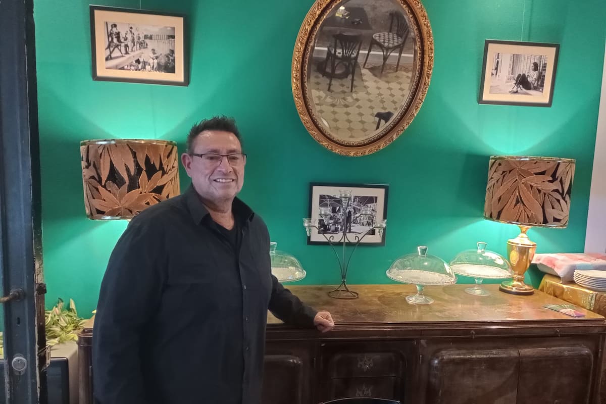 Fausto Cañete, en El Almacén de Fausto, en Berlín.