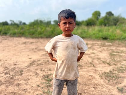 Fausto, de 5 años, es el hijo menor de Tila
