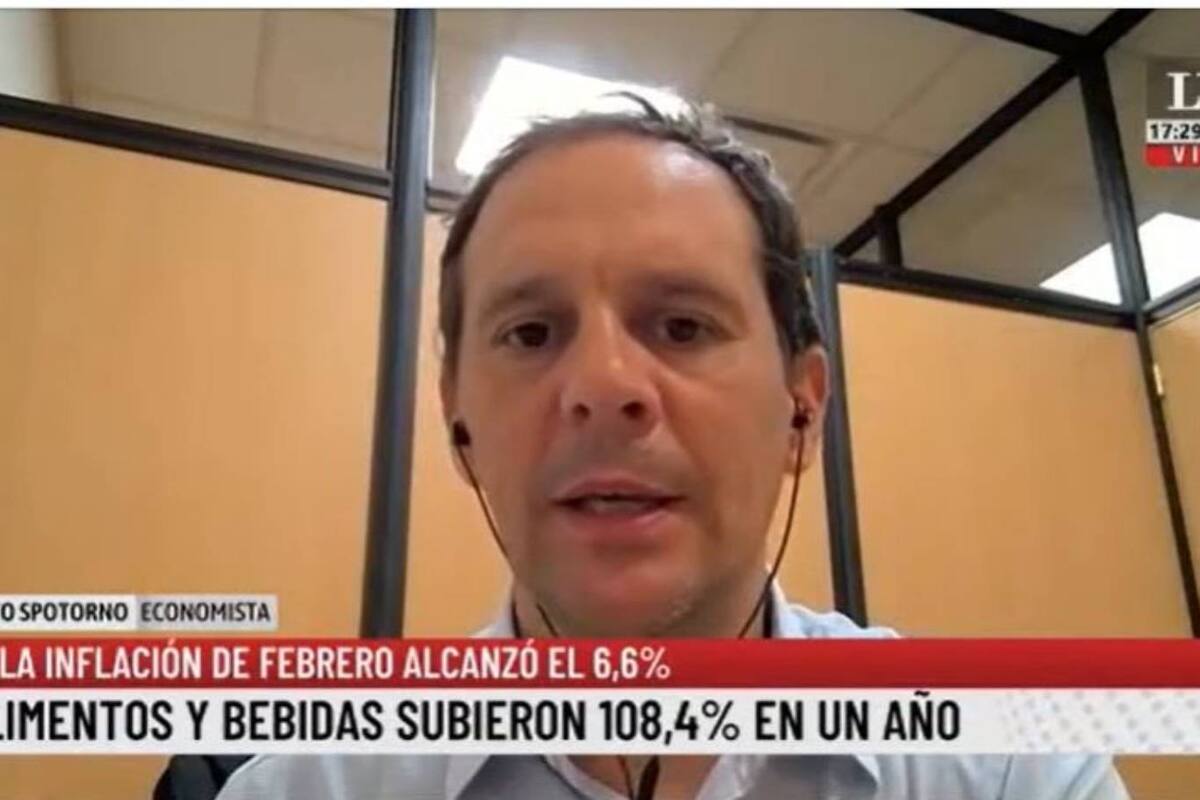 Fausto Spotorno señaló que la inflación a fin de año puede llegar a alcanzar un índice de tres cifras