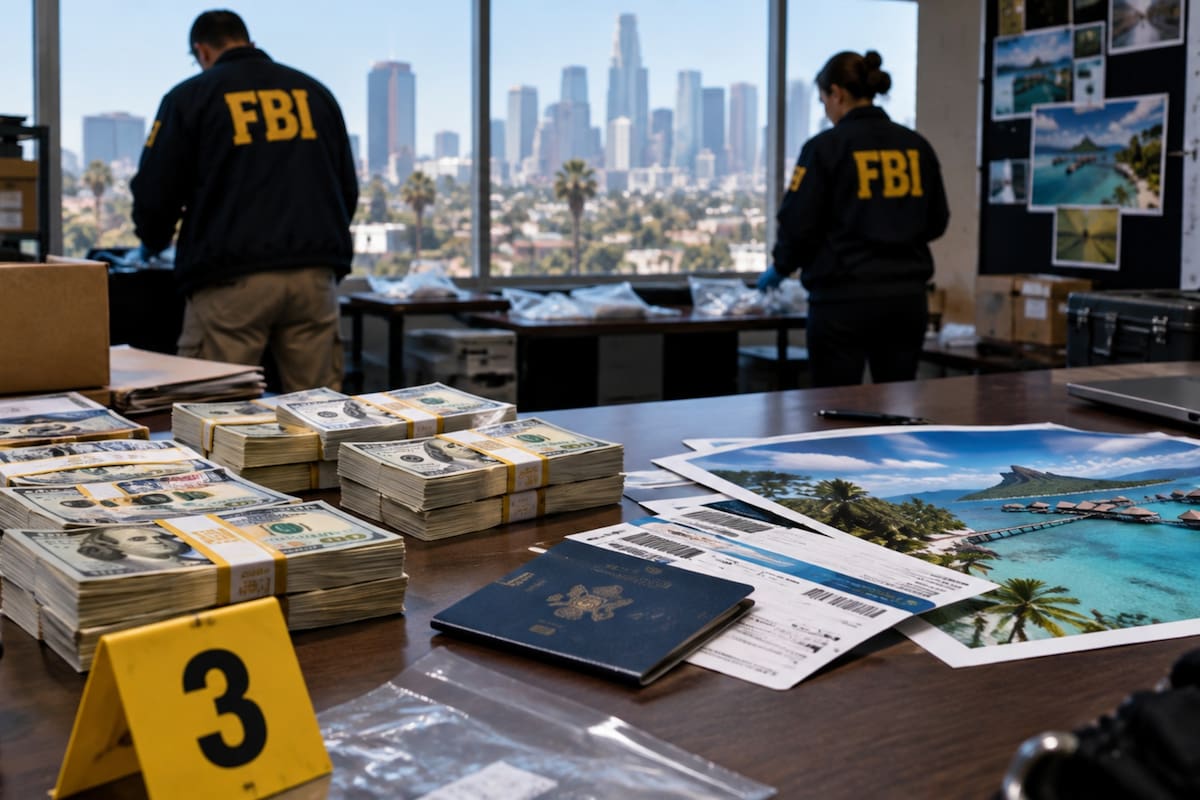 FBI: acusan a un hombre de usar fondos para personas sin hogar en vacaciones en Tahití