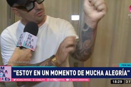 Fede Bal dijo que en el brazo tiene placas y tornillos, pero que ya está bien