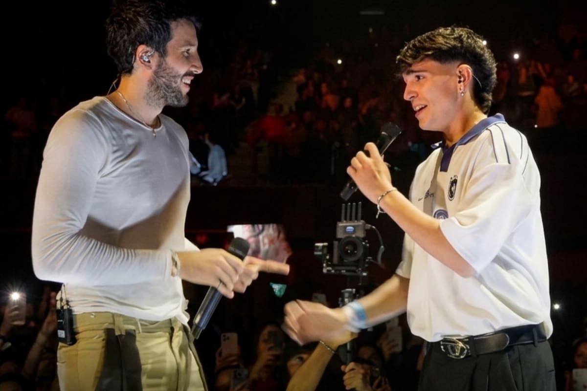 Fede Mestre se lució en el show de Sebastián Yatra durante la noche del 15 de abril en el Movistar Arena (Foto: Captura Instagram/@fede_mestre)