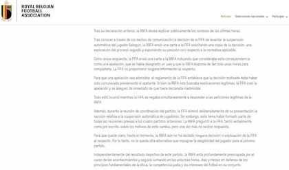 Federación belga impugnará decisión de FIFA de habilitar a Balogun en el Mundial.