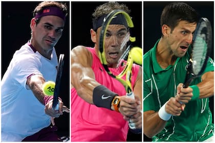 Federer, Nadal y Djokovic, el inigualable Big 3 del tenis.