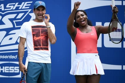 Federer y Serena, juntos en un Kids Day del Abierto de Australia; en la Copa Hopman estarán frente a frente