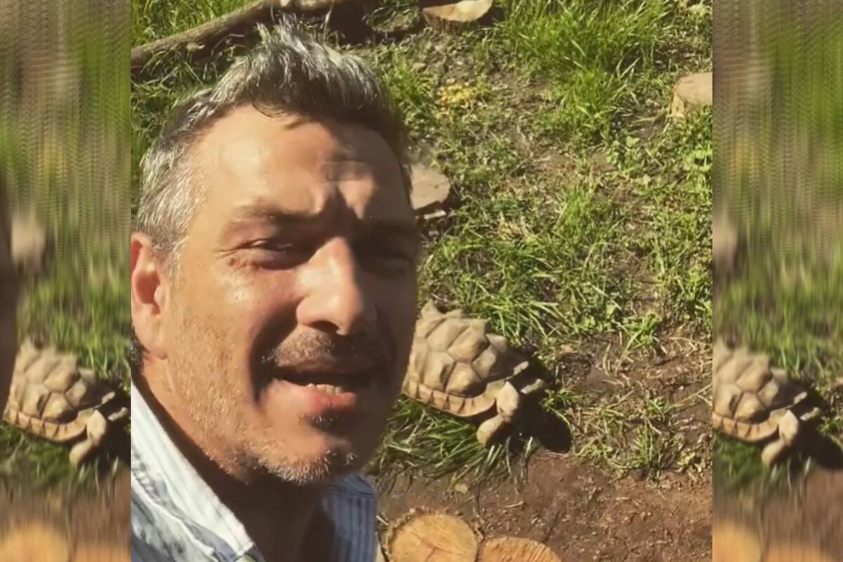 Federico Amador se dedica a "rehabilitar" reptiles