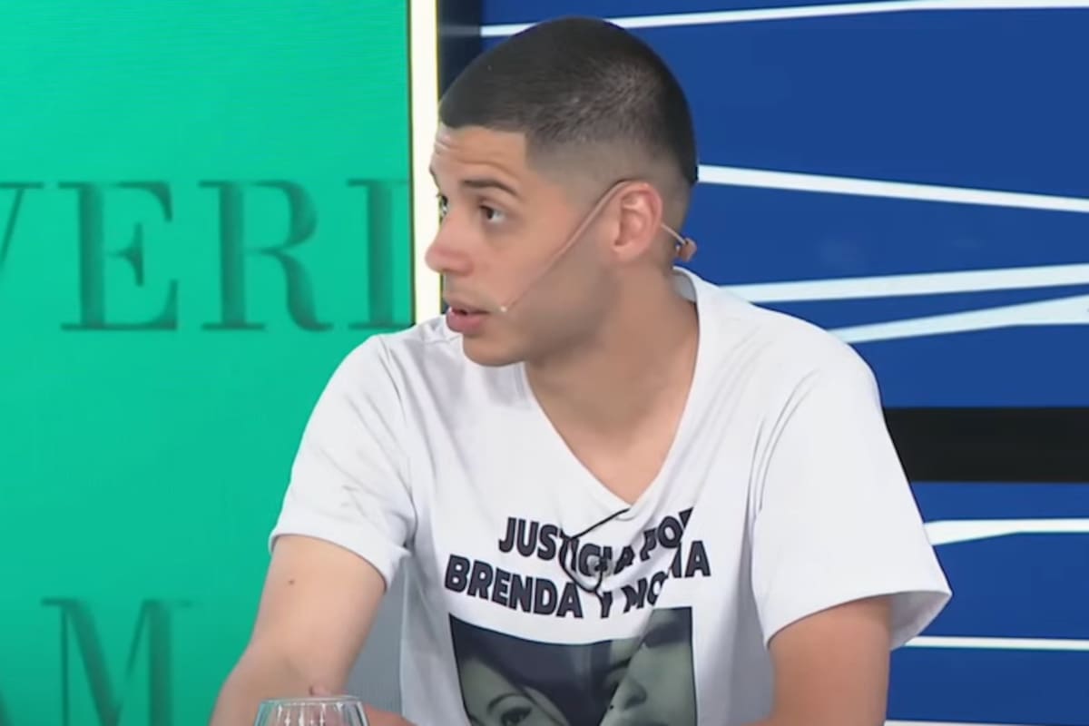 Federico Celedón, primo de Brenda y Morena, en los estudios de LN+