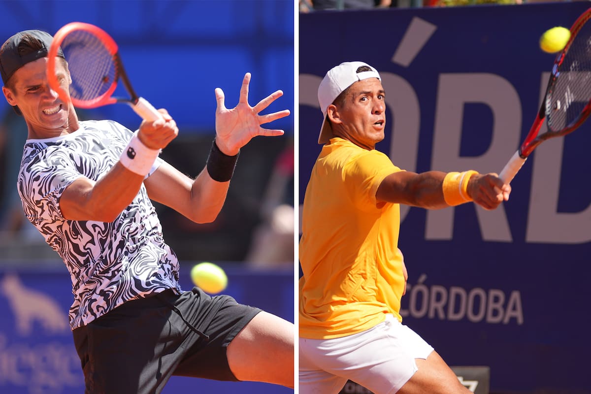 Federico Coria y Sebastián Báez, los protagonistas de la final argentina del domingo en el Córdoba Open