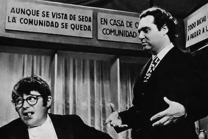 Federico Manuel Peralta Ramos en el programa de Tato Bores, en 1969