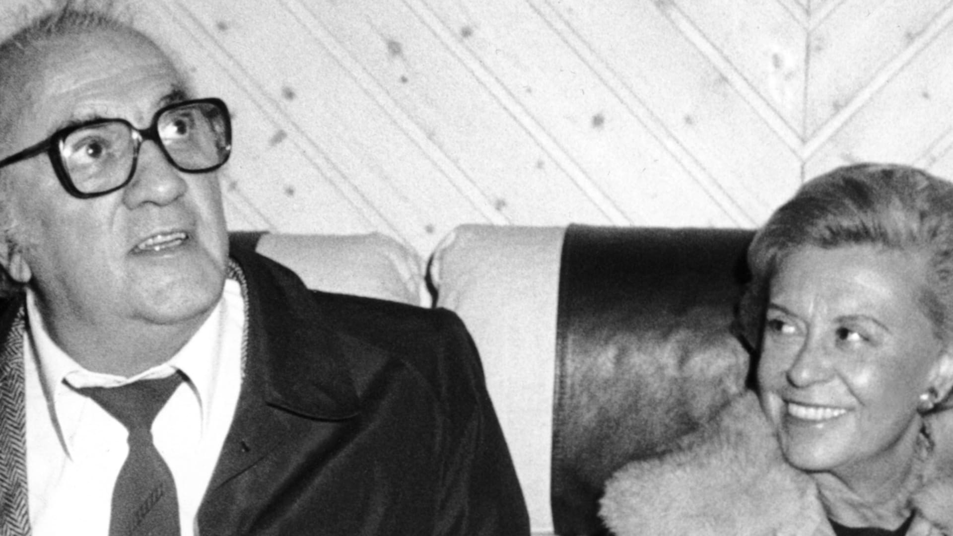 Federico Fellini y Giulietta Masina