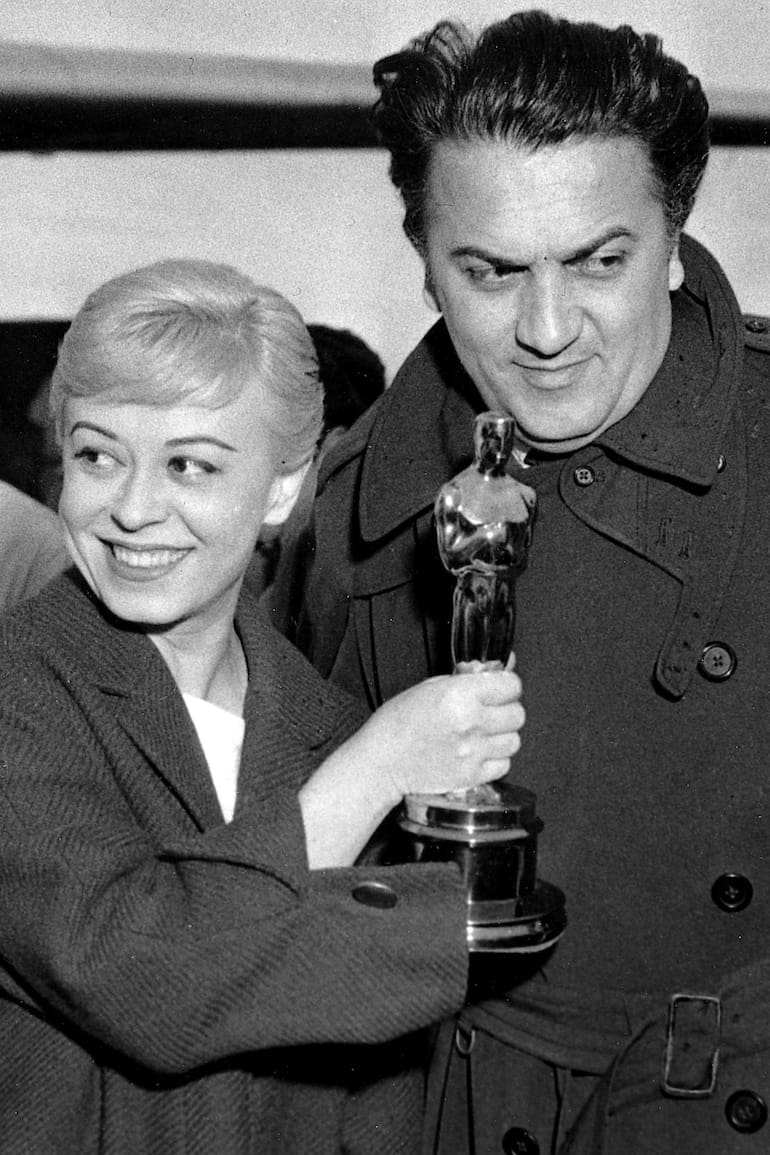 Federico Fellini y Giulietta Masina