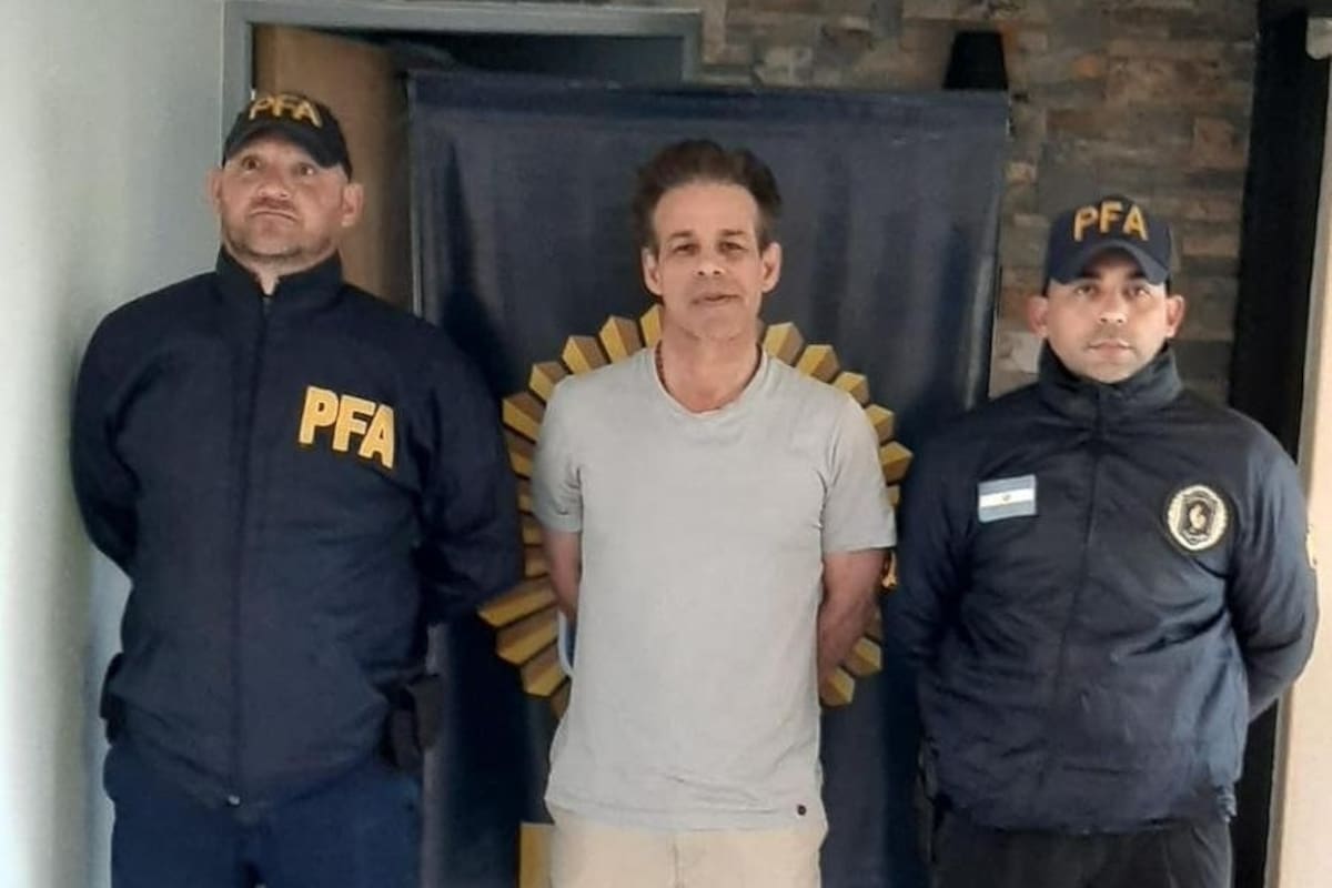 Federico "Fred" Machado, en el momento de la detención en la Argentina