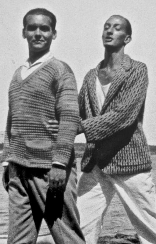 Federico García Lorca y Salvador Dalí, en Cadaqués, durante sus años de juventud