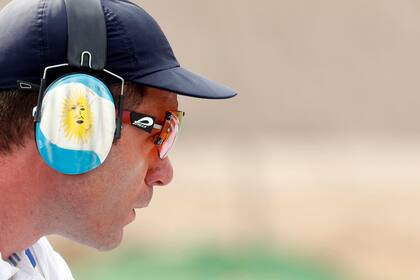 Federico Gil y su plena concentración con el Skeet Masculino durante los Juegos Panamericanos Santiago 2023