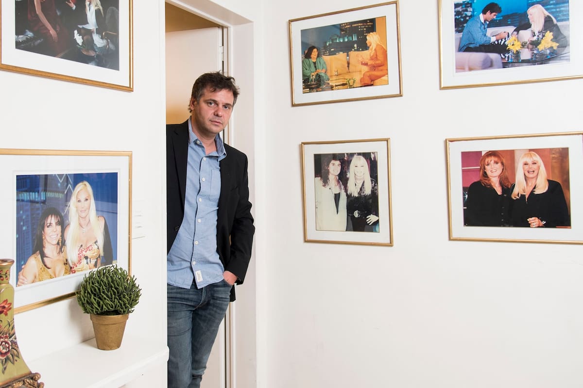 Federico Levrino, por los pasillos de Telefe