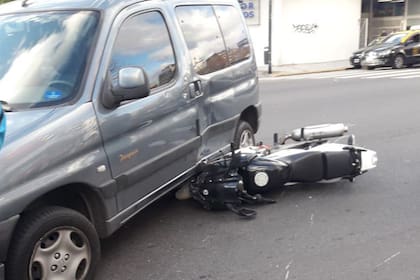 La escena del accidente