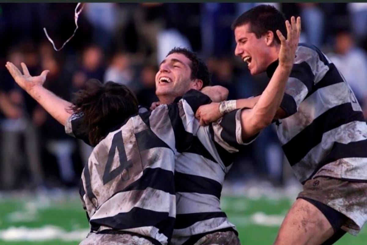 Federico Martin Aramburú, bajo la mirada de Federico Thomann, compañero en el CASI desde juveniles hasta la primera y más tarde socio comercial
