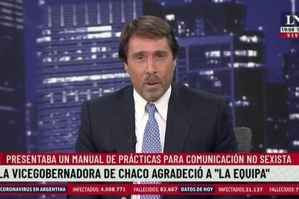 Feinmann arremetió contra la vicegobernadora de Chaco por el lenguaje inclusivo