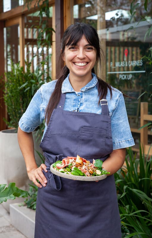 Felicitas Pizarro basa su cocina en materia prima de la huerta