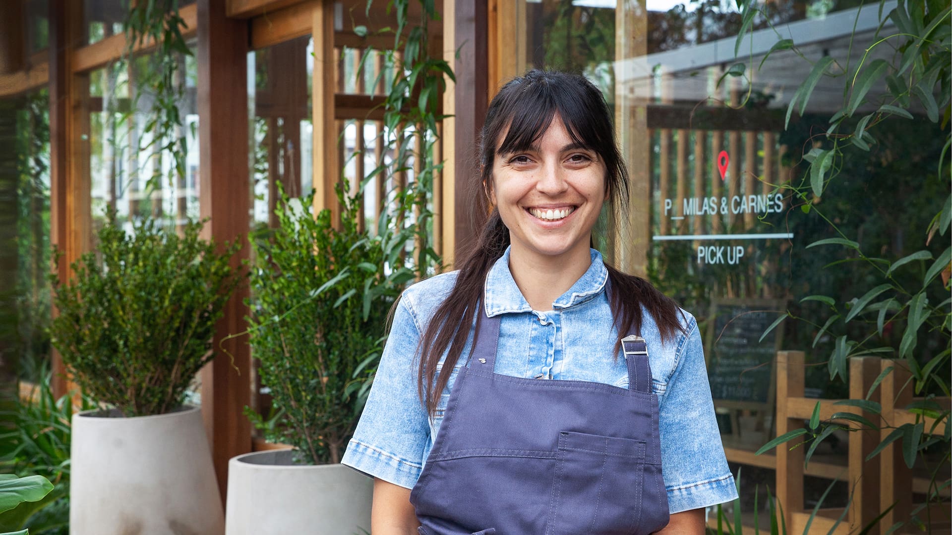Felicitas Pizarro basa su cocina en materia prima de la huerta