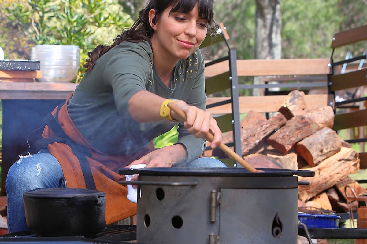 Felicitas Pizarro en acción