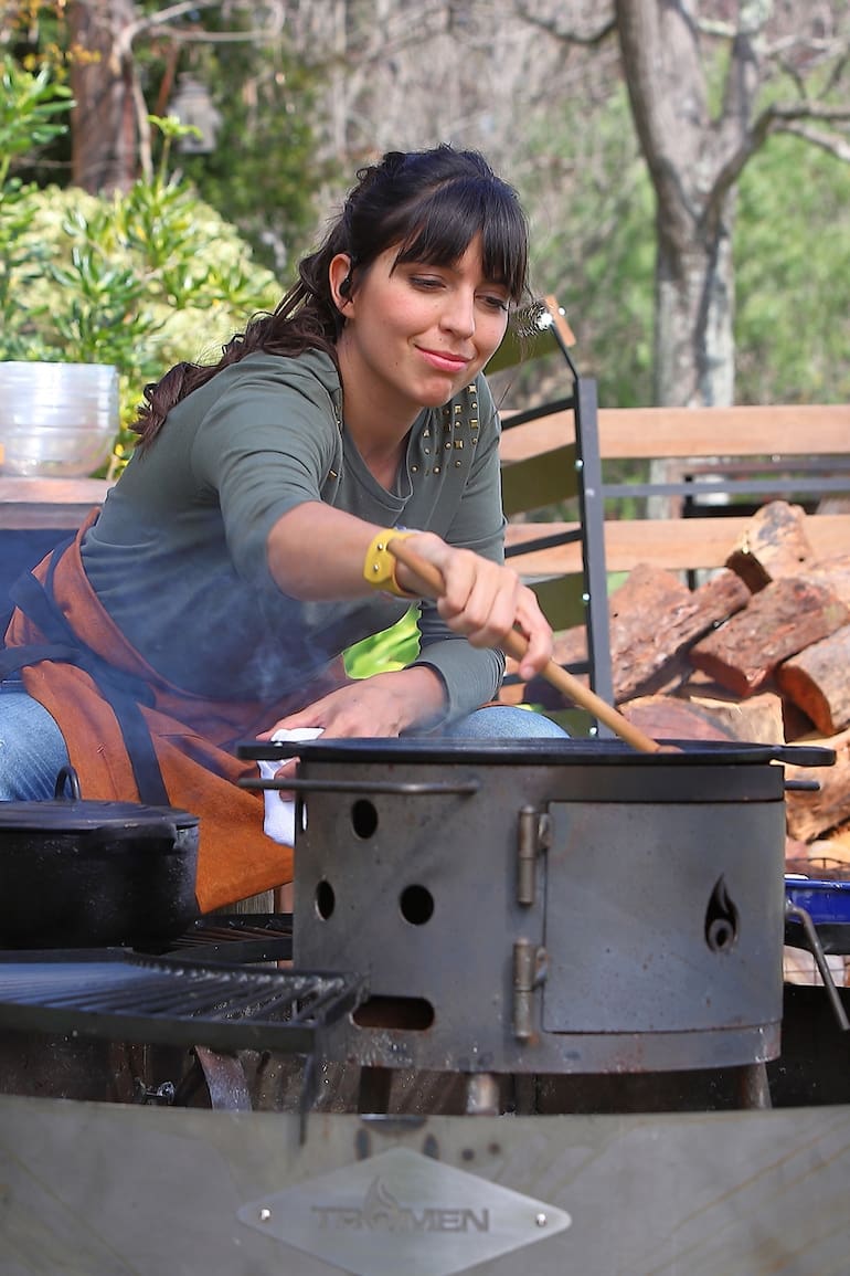 Felicitas Pizarro en acción