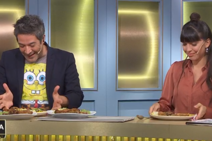 Felicitas Pizarro le tiró un "palito" a su colega de jurado, Mauricio Asta en la último programa de El gran premio de la cocina.