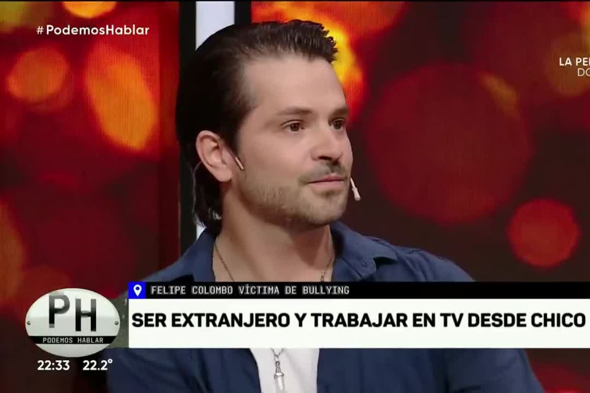 Felipe Colombo reveló que sufrió bullying en la adolescencia y padece una lesión.