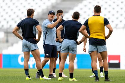 Felipe Contepomi, en el entrenamiento de los Pumas