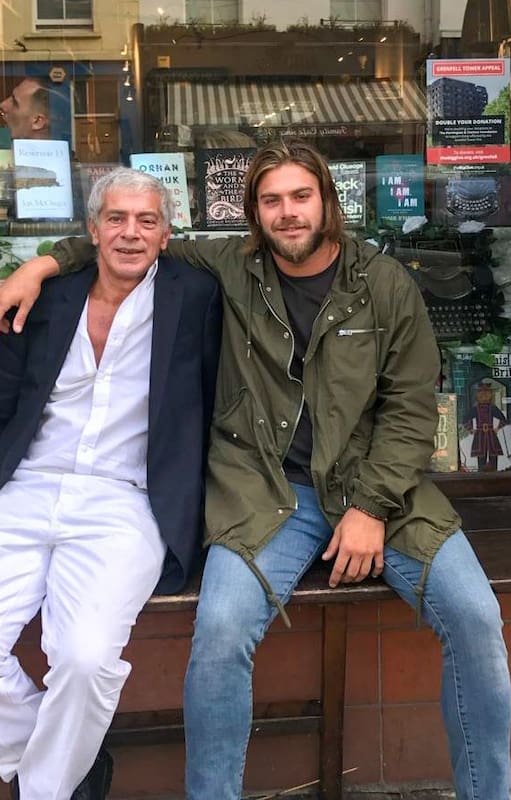Felipe Cuneo Libarona y su padre Mariano, ministro de Justicia de la Nación