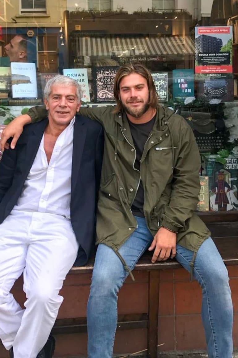 Felipe Cuneo Libarona y su padre Mariano, ministro de Justicia de la Nación