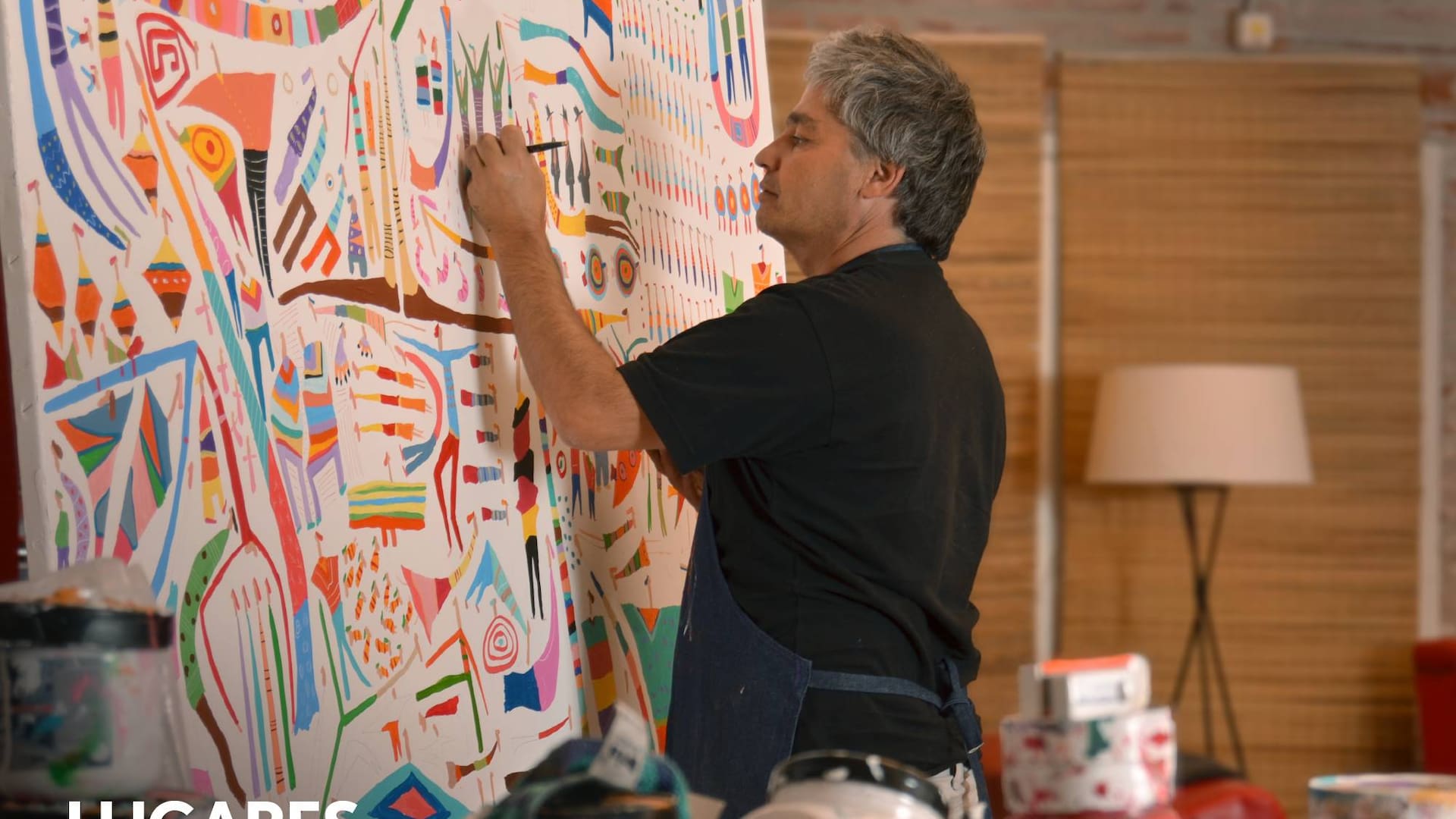 Felipe Giménez, artista en Sierra de los Padres.