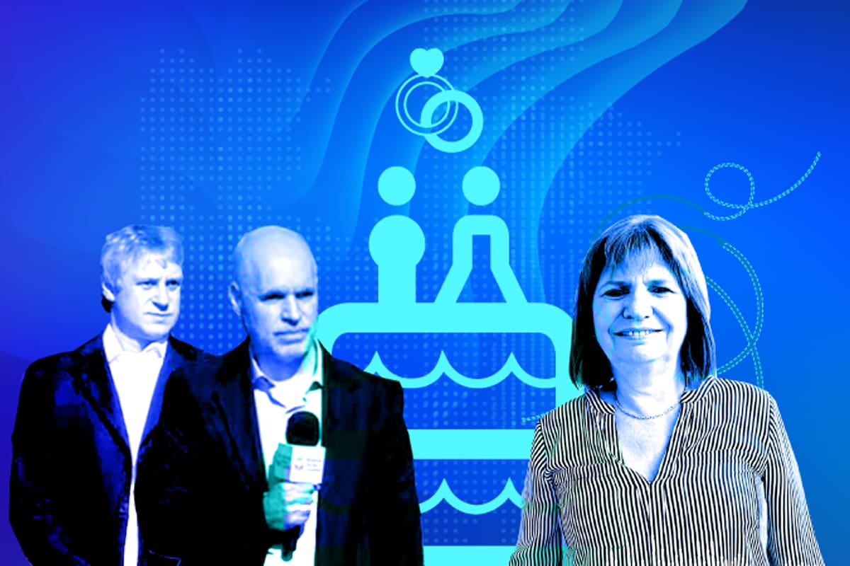 Felipe Miguel, Horacio Rodríguez Larreta y Patricia Bullrich