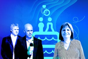 Felipe Miguel, Horacio Rodríguez Larreta y Patricia Bullrich
