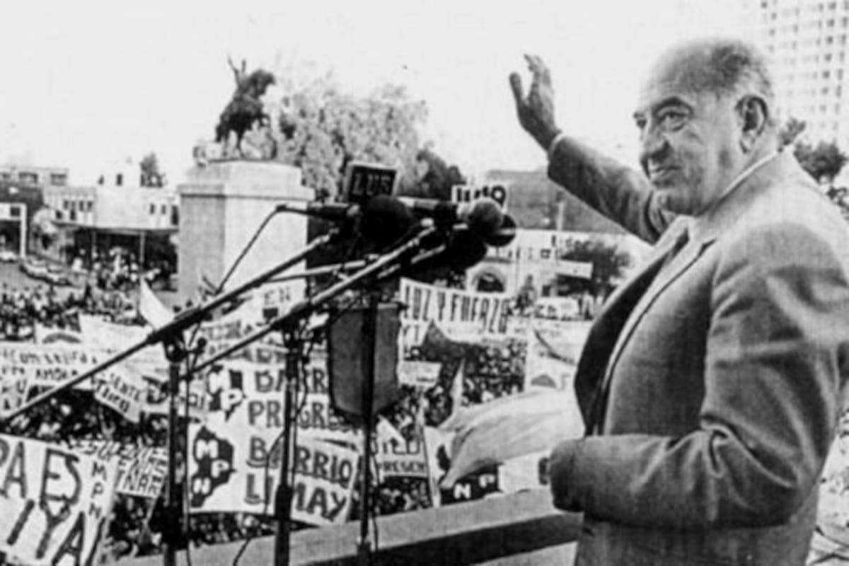 Felipe Sapag, fundador del MPN, en una imagen de los años 80