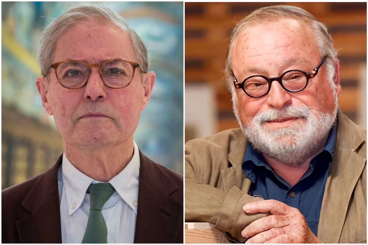 Félix de Azúa y Fernando Savater, escritores, amigos y excolumnistas del diario "El País"