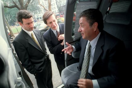 Fernán Saguier, Germán Sopeña y Eduardo Duhalde