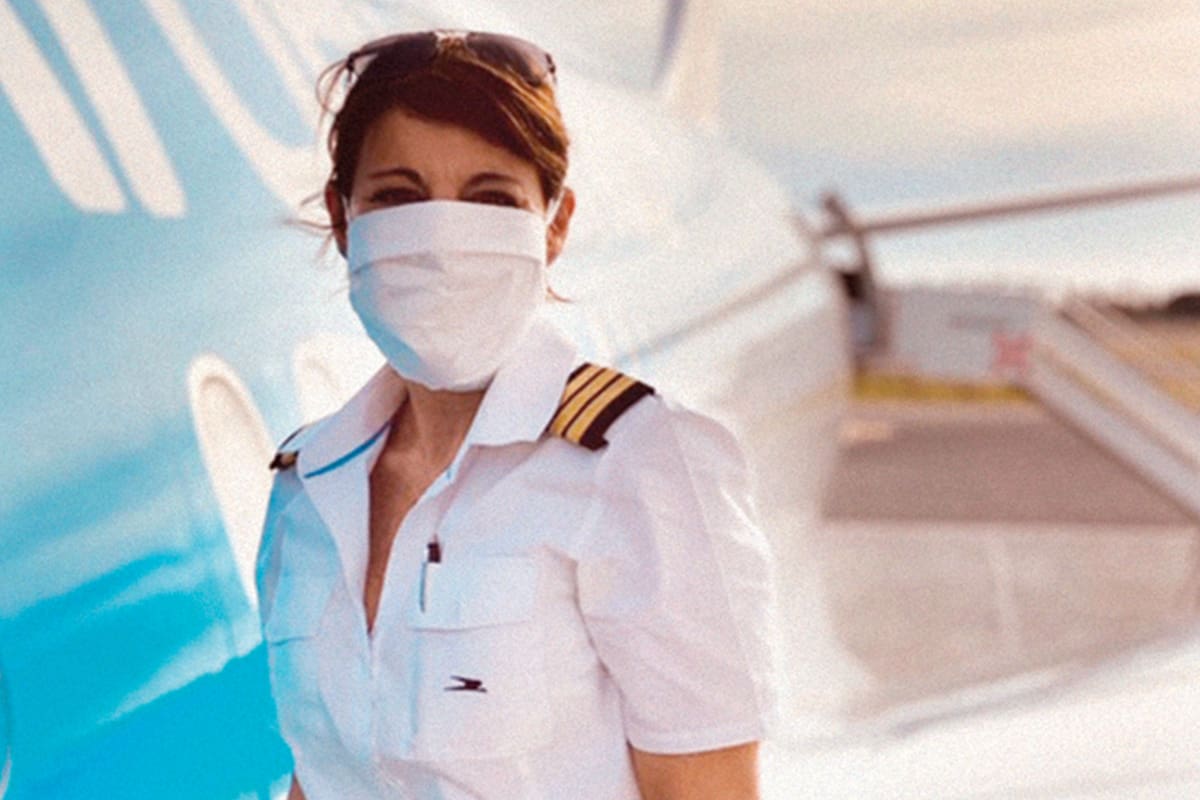 Fernanda Coronel es pilota de Aerolíneas Argentinas desde hace 14 años. Hoy, es parte de la tripulación que hace los vuelos de repatriación. También viajó a China para buscar insumos.