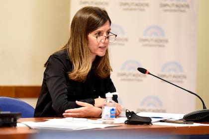 La directora ejecutiva de la Anses, Fernanda Raverta, defendió la semana pasada en el Congreso la fórmula de movilidad que propone el Poder Ejecutivo