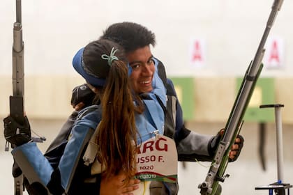 Fernanda Russo y Julián Gutiérrez, campeones panamericanos.