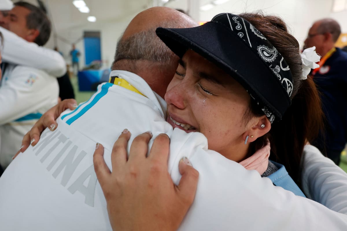 Fernanda Russo.a deportista Argentina que se emocionó al hablar de todo lo que vivió luego de los Juegos Olímpicos de Tokio 2020