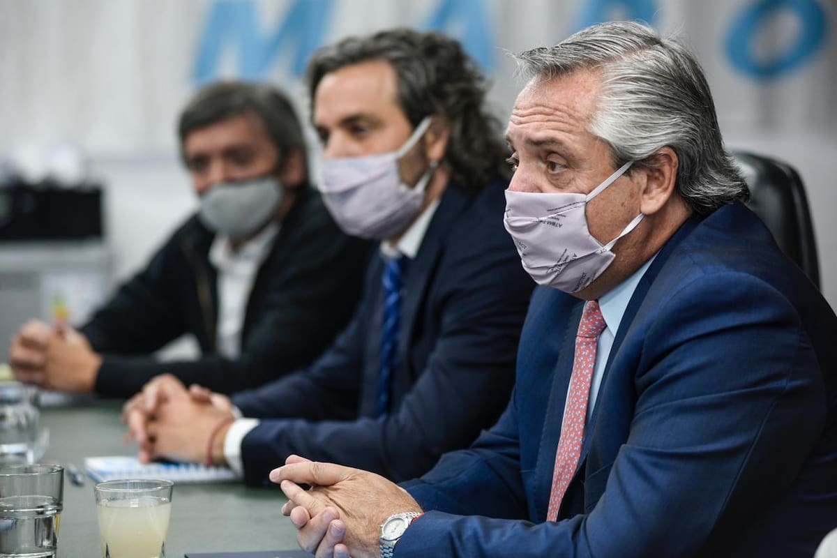 Fernández, Cafiero y Kirchner