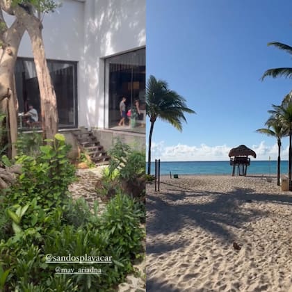 Fernández mostró en sus redes sociales toda la intimidad de sus vacaciones en Playa del Carmen; se hospedaron en un lujoso hotel y disfrutaron de la playa (Foto: Captura de video / Instagram @cinthia_fernandez_)