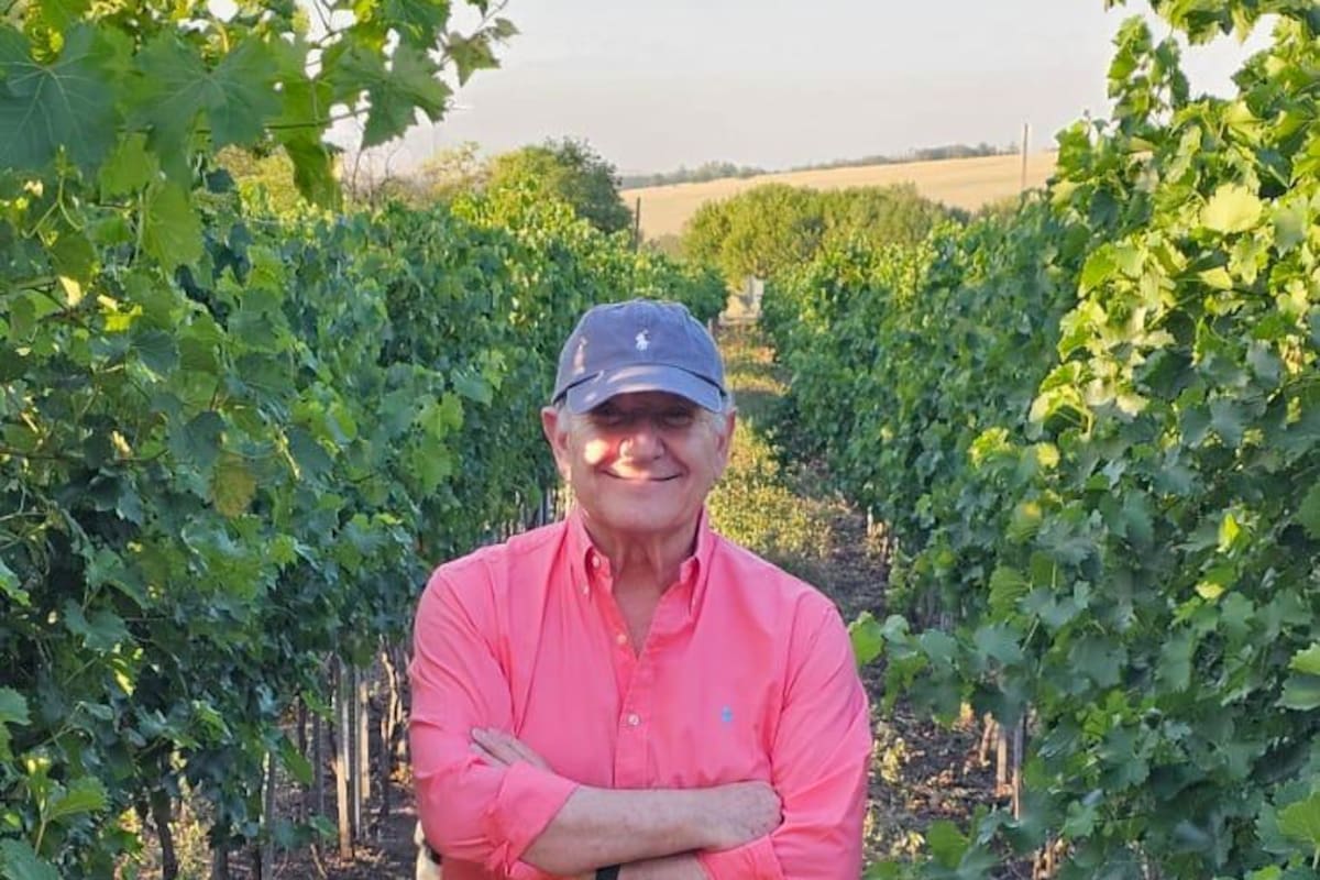 Fernández Núñez en los viñedos de Bessarabia, en la región de Odesa.